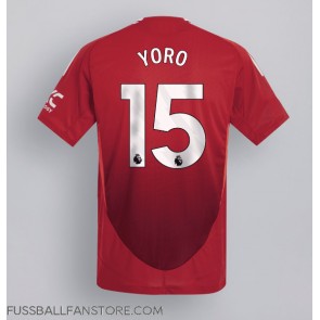 Manchester United Leny Yoro #15 Replik Heimtrikot 2024-25 Kurzarm